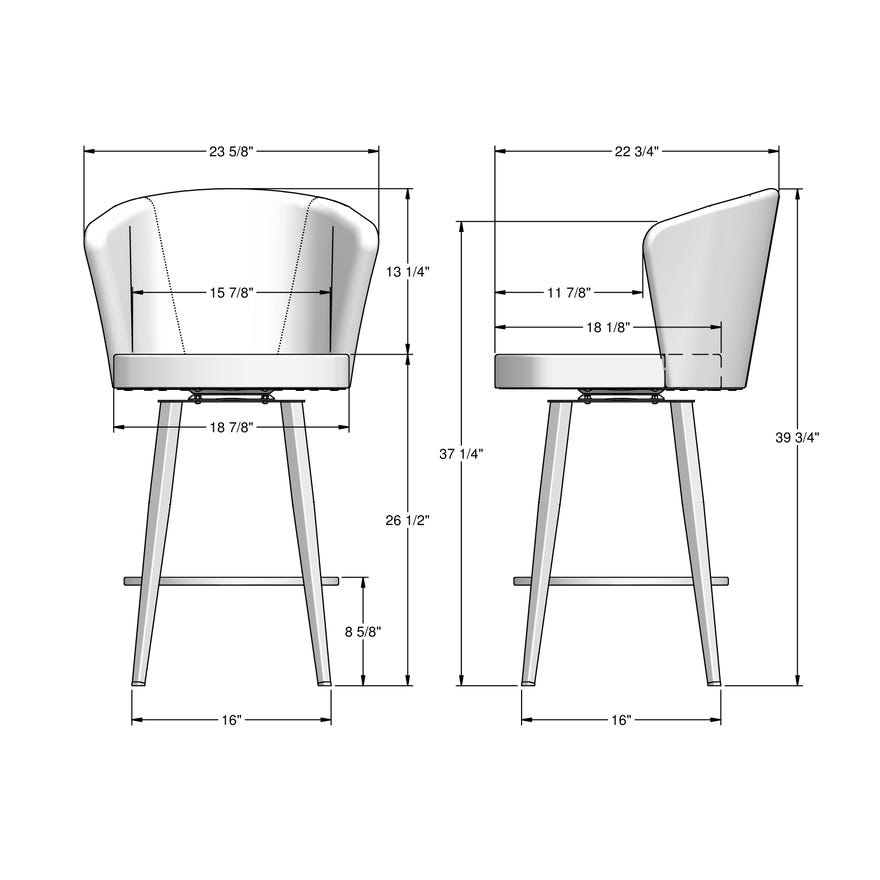 Benson Bar & Counter Stool – ThingzContemporary